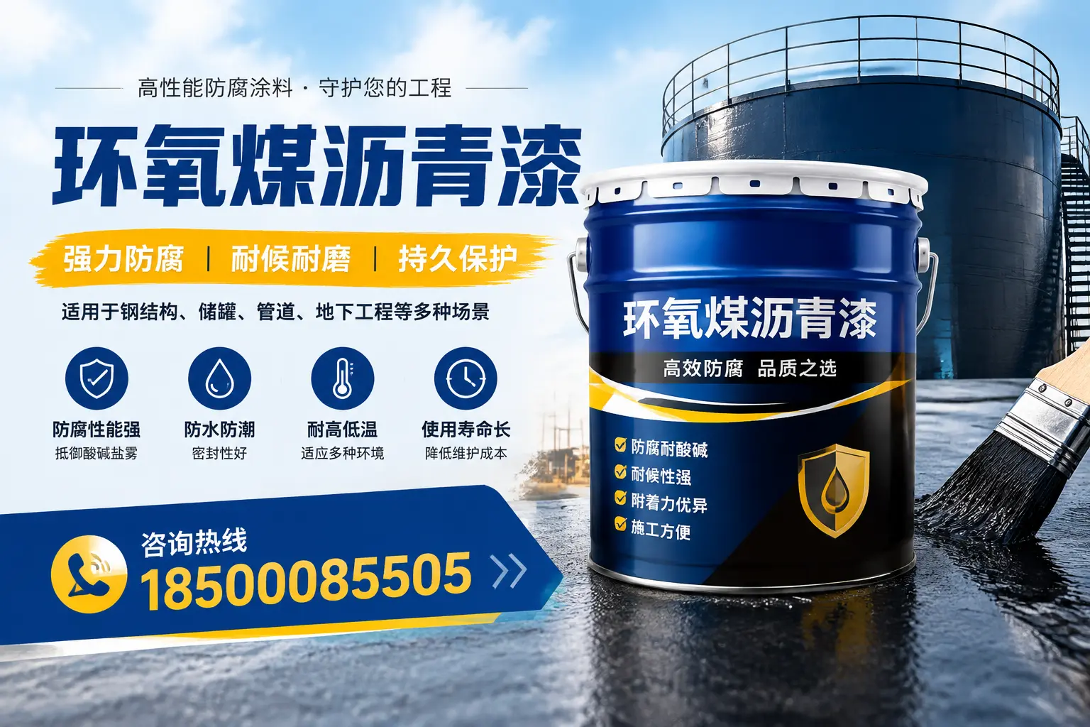 环氧煤沥青漆在工业中的应用，兴安企业的选择